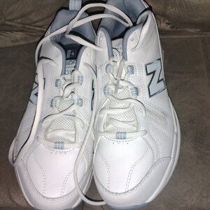 New Balance Womens 608 WX608WB5 White/Blue Running,Walking Shoes Lace Up SIZE:9.